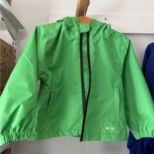 Oaki Kids Bright Green Waterproof Raincoat